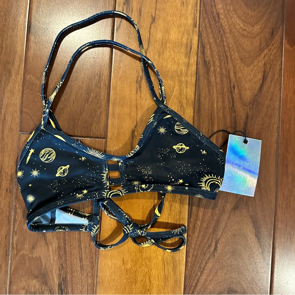 Jolyn Small Tomcat Celestial bikini top